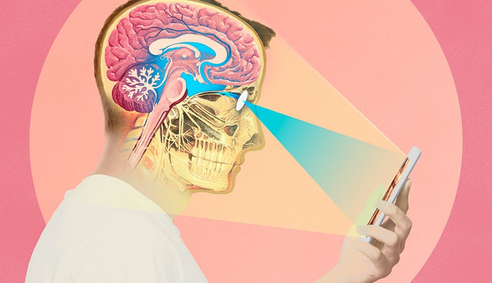 Diagram explaining how the brain's reward system responds to porn urges and how repeated use affects neural pathways