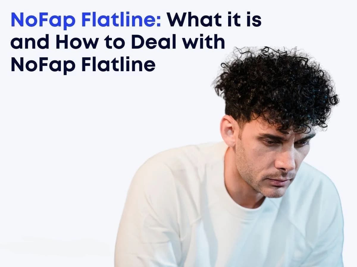 NoFap Flatline: A person experiencing the challenging flatline phase