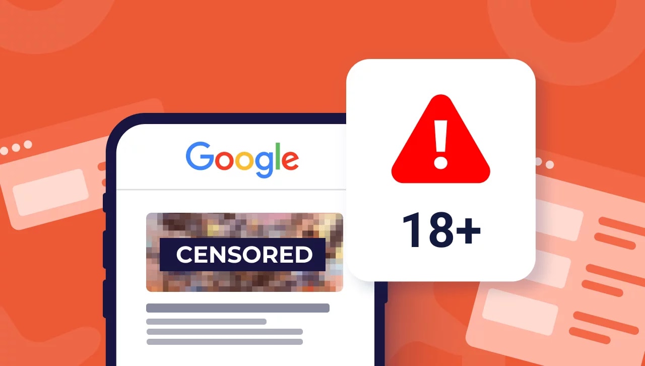 Chrome porn blockers comparison showing content filtering in action